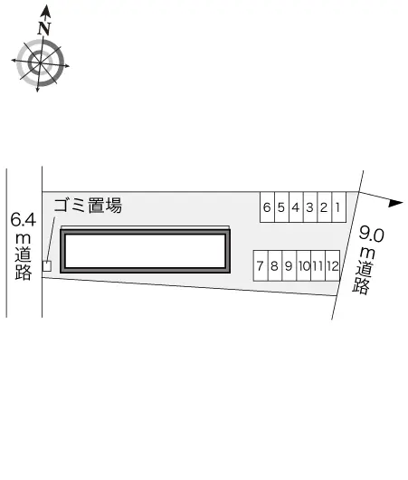 ★手数料０円★各務原市蘇原青雲町３丁目　月極駐車場（LP）